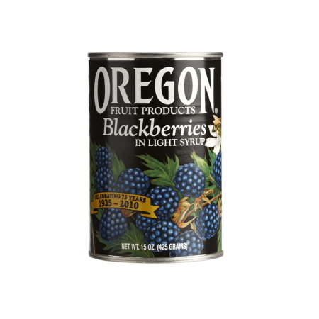 Canned Blackberries in Light Syrup