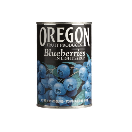 Canned Blueberries in Light Syrup