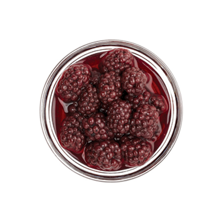 Canned Blackberries in Light Syrup