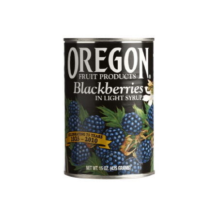 Canned Blackberries in Light Syrup